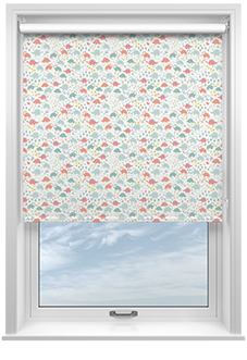 Dino Floral, Cretaceous Corals - Roller Blind